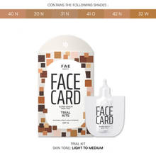 Face Card 4 in 1 Super Serum Skin Tint Trial Kit, Hydrates & Protects with SPF