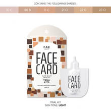 Face Card 4 in 1 Super Serum Skin Tint Trial Kit, Hydrates & Protects with SPF