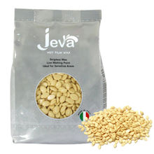 Jeva White Chocolate Film Wax Beads - Creamy Stripless Wax for Sensitive Skin (500 g)