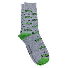 Mint & Oak The Croc Crew Length Socks For Men - Grey (Free Size)