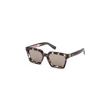 Ermenegildo Zegna Brown Square Polarised and UV Protection Sunglasses EZ0214 54 20J (54)