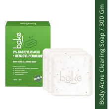 BAKE 2% Salicylic Acid + Benzoyl Peroxide Scrub Treatment Soap (Pack of 2) for Body & Back Acne