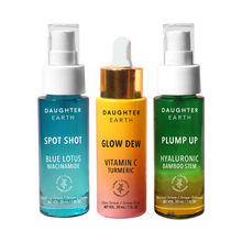 Daughter Earth Dreamy Drops Serum Trio - Vitamin C Serum, Niacinamide Serum & Hyaluronic Acid Serum