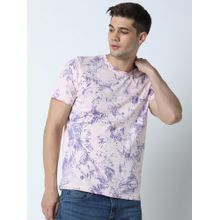 Huetrap Mens Light Pink Short Sleeve T-Shirt