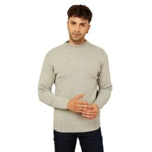 Kvetoo Solid,Plain High Neck Sweater For Men
