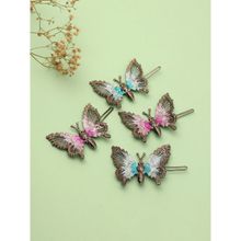 LAIDA 4 Butterfly Hair Clips for Women and Kids