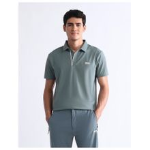 U.S. POLO ASSN. Active Sports Mens Solid Slim Fit Polo Shirt
