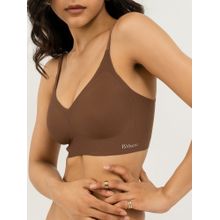 B'There Womens Premium Full Coverage Seamless Bra - Brown