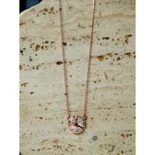 Velvet Imperial 18k Rose Gold Plated Bezel Marquise Cut Rose Gold Pendant
