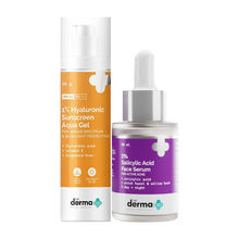 The Derma Co 1% Hyaluronic Sunscreen & 2% Salicylic Serum Combo