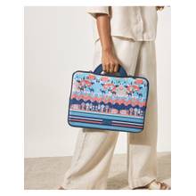 Chumbak Blue Printed Laptop Sleeve