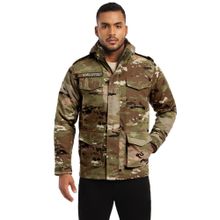MountMiller Men's Camouflage M65 Ripstop Field Hooded Tactical Jacket | Multi-Pocket | Abrasion-Resistant