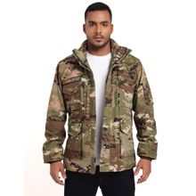MountMiller Men's Multicam 3 Layer Brigadier windproof, water resistant, adjustable hood Cuffs Jacket