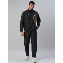 Dida Black Light Stretchable Regular Dry Fit Track Suit (Set of 2)