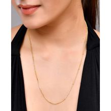 VOJ Gold Plated Small Gold Beads Chain For Women