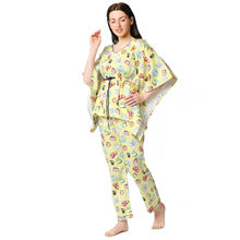 Pyjama Party Netflix & Chill Women's Cotton Kaftan Pyjama Set - Black