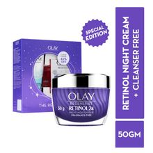 Olay Retinol Kit For Overnight Repair - Cream With Free Cleanser