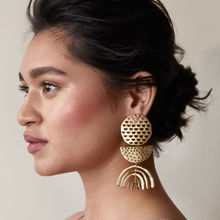 Zohra Handcrafted & Gold Plated Astrid Earrings