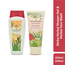 Moha Herbal Shower Gel + Herbal Face Wash