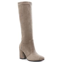 Rag & Co Women Taupe Microfiber Calf Casual Boots