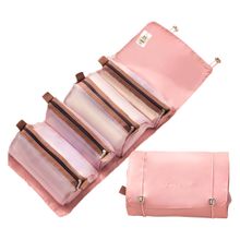 NFI Essentials Cosmetic Makeup Pouch Roll-Up Hanging Travel Organizer Bag (M)
