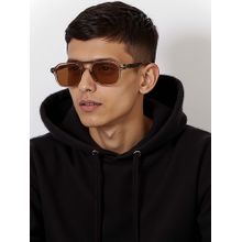 Lenskart STUDIO Unisex UV Protected Geometric Brown Lens Sunglasses - LK S18294 (53)