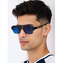 Lenskart STUDIO Unisex UV Protected Rectangle Blue Lens Sunglasses - LK S18295 (54)