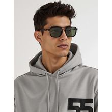 Lenskart STUDIO Unisex UV Protected Square Green Lens Sunglasses - LK S18285 (55)