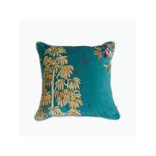 ONSETHOMES Teal Vyana Verdant Cushion Cover
