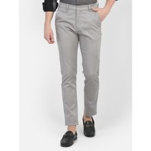 CRIMSOUNE CLUB Mens Grey Regular Rise Trousers