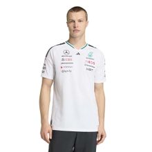 adidas Men White Mercedes - Amg Petronas Formula 1 Team Driver T-shirt