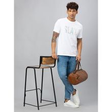 Globus Men Light Blue Stretchable Mid-rise Tapered Fit Jeans