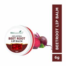 She Essentials Beetroot Lip Balm For Lip Lightening, Dry & C...