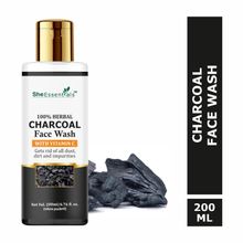 She Essentials Charcoal Face Wash With Activated Charcoal For Oil Control
