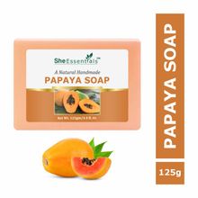 She Essentials Natural Papaya Handmade Soap Reduce Wrinkles & Fine Lines