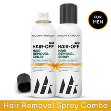 Mountainor Hair Removal Cream Spray For Men, Sensitive Painless Care For Chest, Legs & Arms - Pack 2
