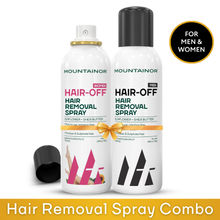 Mountainor Hair Removal Cream Spray For Men & Women, Sensitive Painless Care For Chest, Leg & Arms