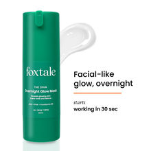 Foxtale Overnight Glow Mask With 4% Glycolic Acid & 3% Lactic Acid For Overnight Salon Like Glow AHA + PHA + Provitamin B5