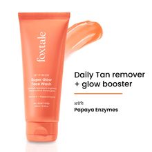 Foxtale Super Glow Face Wash Vitamin C + Papaya Enzyme