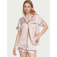 Victoria's Secret Satin Shorts With Shirt Multi-Color (Set of 2)