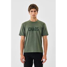 Snitch Green Typography Half Sleeves Regular Casual T-shirt for Men