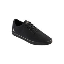Neemans Cotton Classic Unisex Coal Black With Black Sole Sneakers