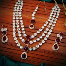 Sukkhi Modish Gold Plated Wedding Jewellery Kundan Multi-String Necklace Set for Women (N73517)