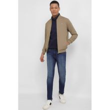 Allen Solly Men Brown Solid Full Sleeves Casual Jacket