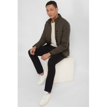 Allen Solly Men Brown Solid Full Sleeves Casual Jacket