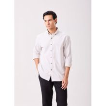 MH&Y Button Down Brushed Ivory Shirt