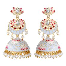 Peora Latest Fashion Traditional Matte Gold Finish Mangalsutra Earring Jewellery Set (PF42MSBBN12MG)
