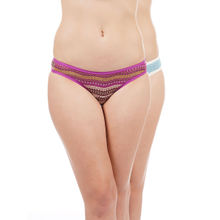 Amante Printed Mid Rise Bikini -Pack Of 2-Multi-Color