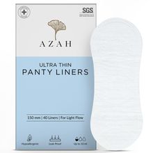 Azah Ultra Soft Organic Panty Liners (Pack of 40)