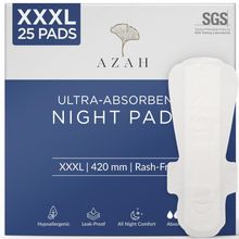 Azah Ultra Soft Organic Sanitary Pads XXXl Size